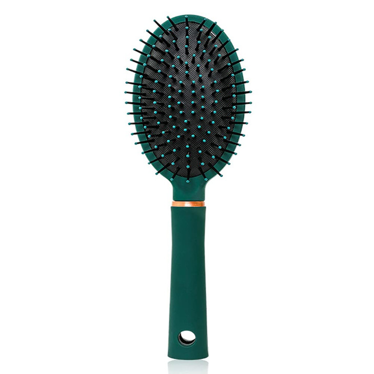 Reazana Detangling Brush Anti-Static Detangler Hair Brushes with Silicone Cushion Base Blow Drying Comb Nylon Bristle Pins Fashion Massage Brush Wet