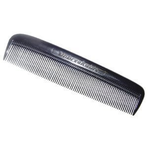 Soft 'N Style Clipper-Mate Unbreakable Black Pocket Comb / 5-1/4" Long