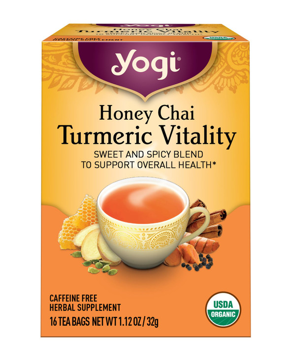 Yogi Tea, Honey Chai Turmeric Vitality, 16 ct