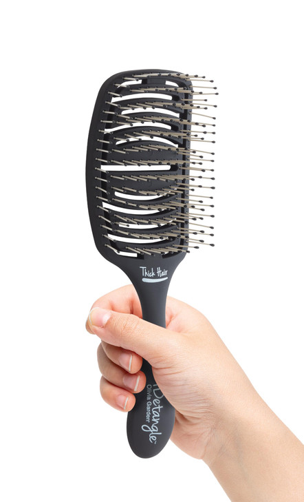 Olivia Garden iDetangle Brush for Wet and Dry Hair - Detangler Brush for Women and Men - Adjusts Tension by Hair Type - For Curly, Wavy or Straight -