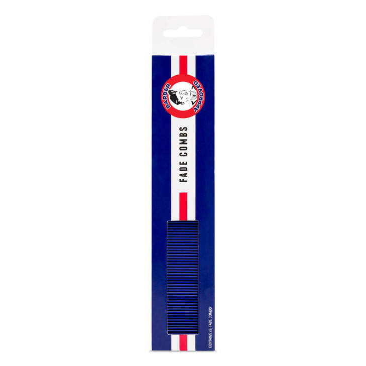 JOHNNY B. Get Faded Anti-Static Heat Resistant Professional Hair Combs, 2-Pack Set