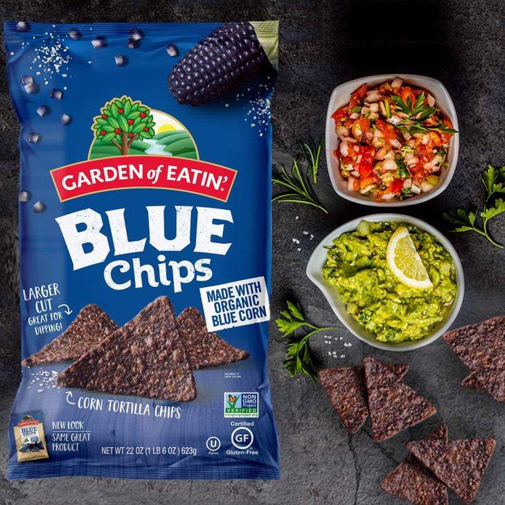 Garden of Eatin' Tortilla Chips, Blue Corn, 1.5 oz. (Pack of 24)