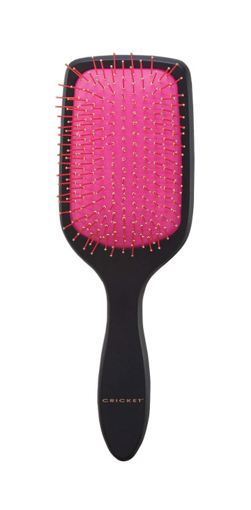 Cricket Copper Clean Designer Large Paddle Copper Bristle Hair Brush - Wide Paddle for Gentle Detangling,  Ideal for All Types, Hair Brushes for Wom