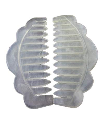 Evwoge 2pcs Jade Head Therapy Massage Comb, Hair Comb Scalp Massager, Jade Massager for Scalp Care