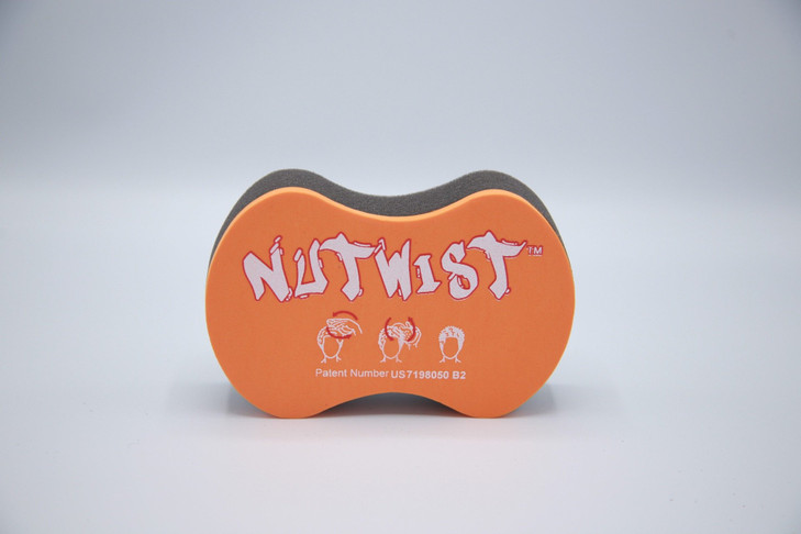 Nudred Hair Sponge for Black Men & Women, Hair Sponge for Curling Afro Style Dreads, Curls, Coils & Twists, Curl Sponge Brush with Large Holes, Orang