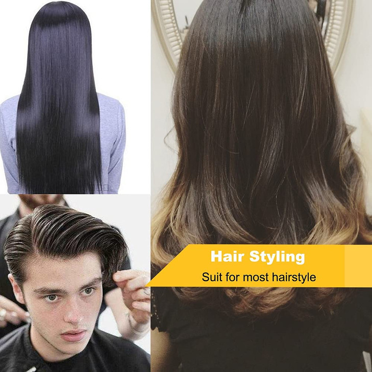 Carbon Fiber Cutting Comb, 8.3inch Anti-Static Professional Heat Resistant Comb for All Hair Types - Fine and Wide Tooth Barber Comb, 3 Pack