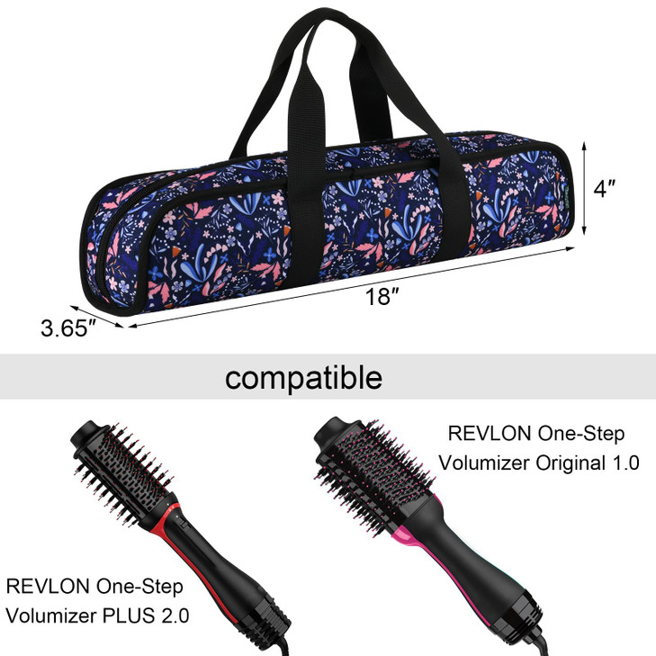 Travel Case for Blow Dryer Brush, Storage Carrying Bag for Revlon Hair Dryer Brush Original 1.0/Plus 2.0, Portable Travel Storage Bag Compatibility w
