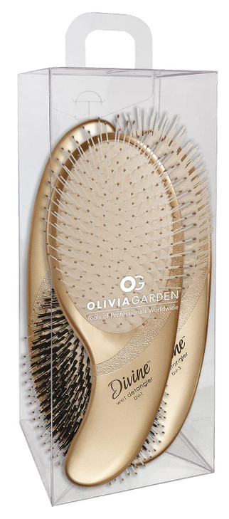 Olivia Garden Divine Paddle Brush for Women and Men - Professional Hair Brush for Thick and Fine Hair - Ideal for Straight, Wavy, and Curly Hair - Er