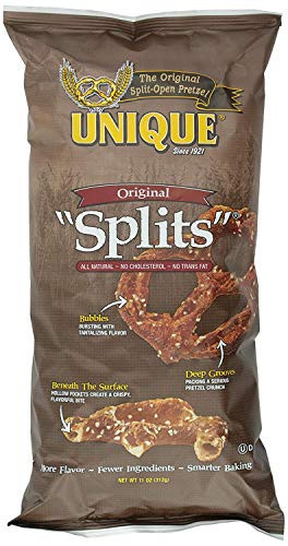 Unique Snacks, Pretzel Splits, 11 Ounce