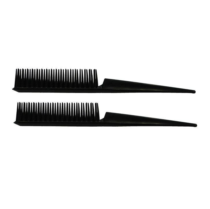Amelia Beauty Products 3 Row Styler Brush, 7 in | Hair Styling Comb | Travel Hairbrush for women | Rat Tail Comb for Detangling (Black)