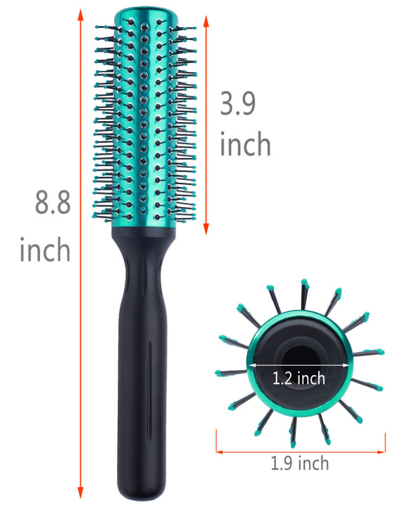 PERFEHAIR Round Hair Brush Blow Drying Curling HairBrush with Nylon Bristles