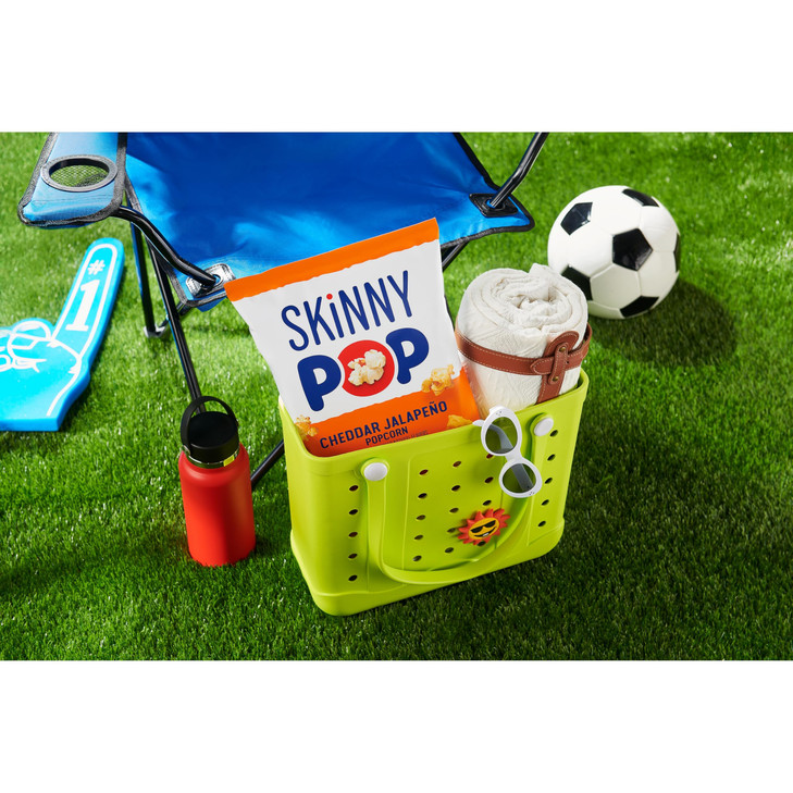 SkinnyPop Popcorn, Cheddar Jalapeño, Made with Real Cheese, Whole Grain Snack, 4.4oz Bag