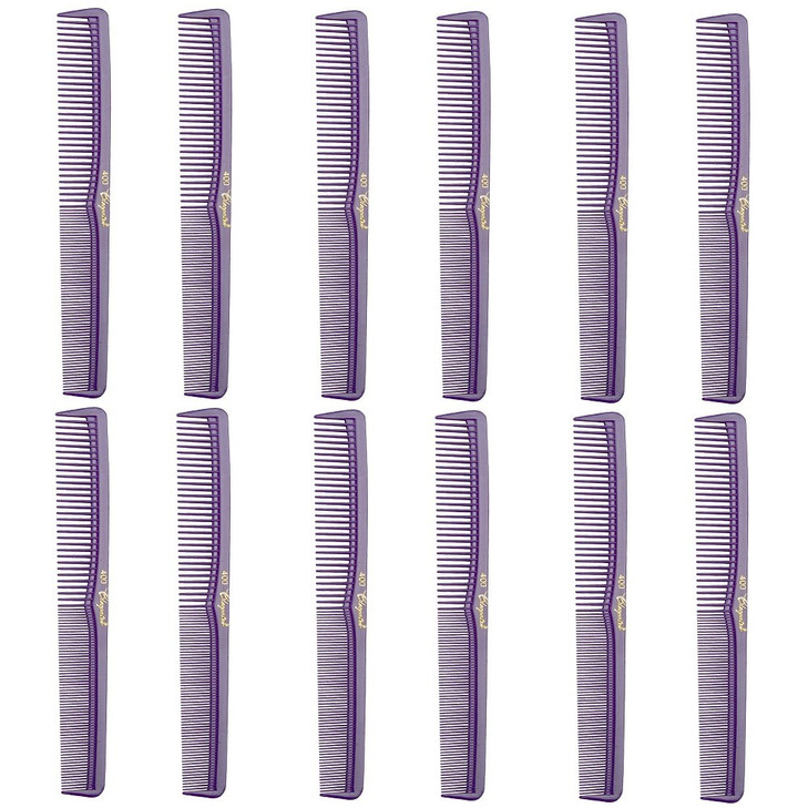 Barber Beauty Hair Cleopatra 400 All Purpose Comb (12 Pack) 12 x SB-C400-PURPLE