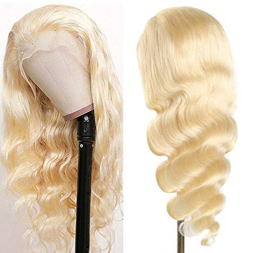 HELLOSH Blonde Lace Front Wigs Human Hair 20 inch 613 Lace Front Wig Human Hair 13x4x1 T Part Body Wave Blonde Human Hair Wigs
