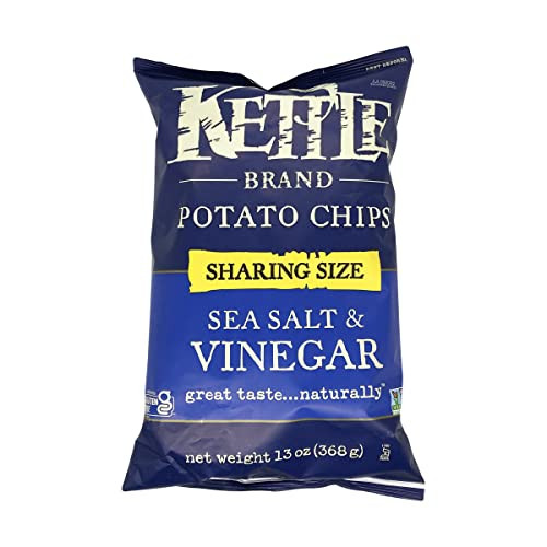 Kettle Foods Salt And Vinegar Potato Chips, 13 OZ