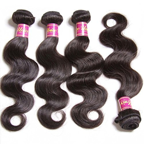 UNICE Malaysian Body Wave Human Hair Weave 3 Bundles 100% Unprocessed Virgin Human Hair Weave Sew In Human Hair Extensions Natural Color 12 14 16 inc