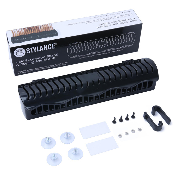 STYLANCE Hair Extension Holder, Hair Extension tools, Hair Extensions Stand for Styling, Coloring, Blow, Braiding Hair Rack, Halo Extensions
