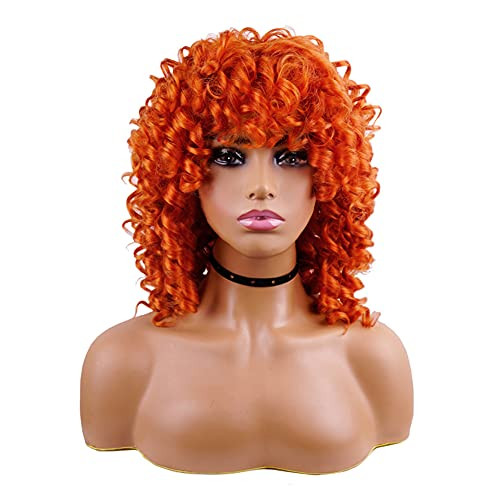 AIDUSA Short Loose Curly Wig for Black Women Short Curly Wigs for Women Curl Afro Wigs for Black Women Synthetic Hair Wig Natural for Women Soft Ging