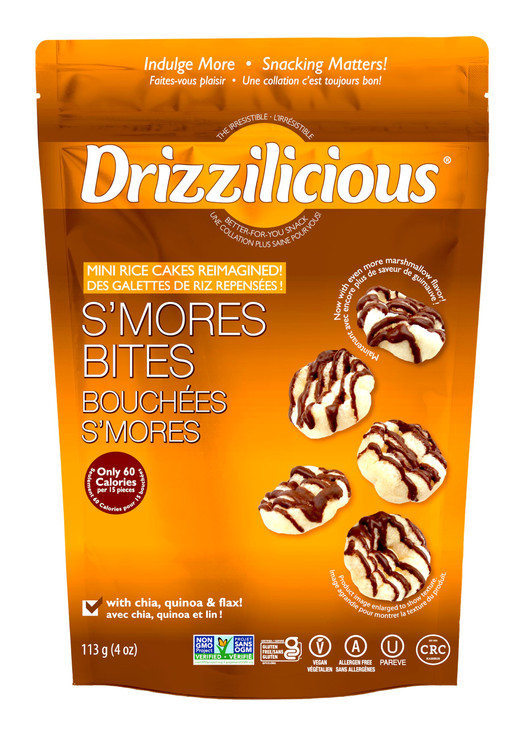 Drizzilicious Crunchy Drizzle Bites S'Mores Gluten Free 4 Ounce ., 4 Ounce