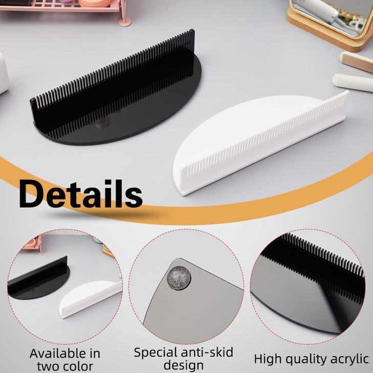 2 Pieces Hair Extension Holder Acrylic Hair Color Rack Display Hair Extensions Stand Organizer Lightweight Portable Storage Wig holder for Hand Tied