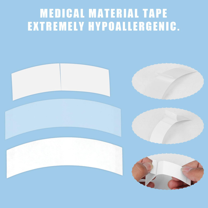 SAVITA 36pcs Wig Tapes for Lace Wigs, Ultra Hold Invisible Waterproof Double Sided Front Wig Tape Adhesive Toupee Tape Strips for Fixing Wigs (White)