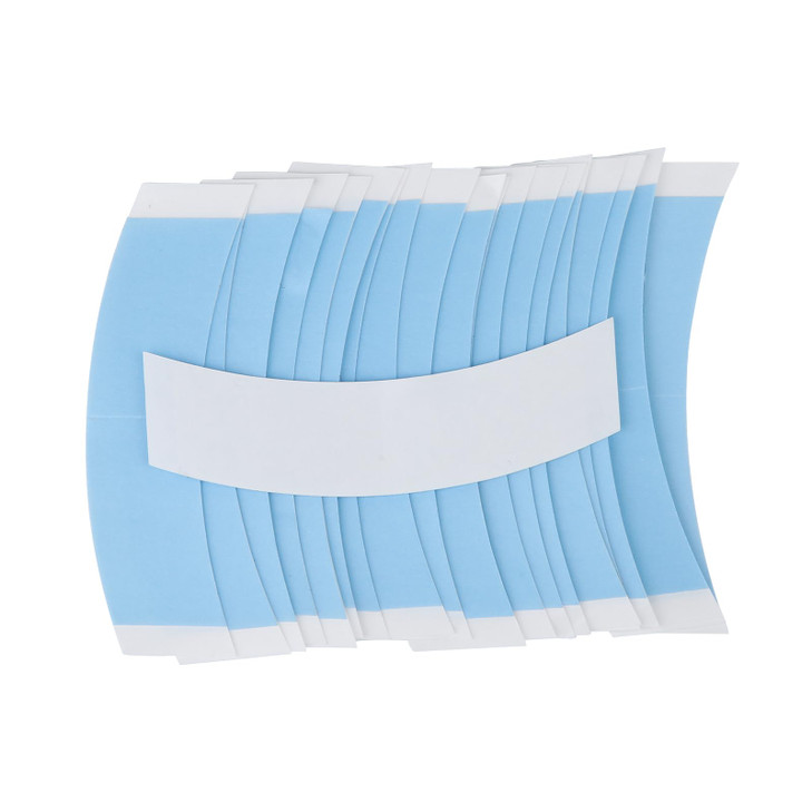 48pcs Wig Tapes for Lace Wigs, Invisible Waterproof Double Side Tape Front Wig Toupee Tape Strips for Fixing Wigs (Blue)