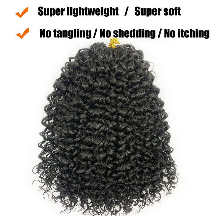 ENBEAUTIFUL 18 Inch 8 Packs Curly Crochet Hair For Black Women Gogo Curl Crochet Hair Beach Curl Water Wave Deep Wavy Braids Hair Extensions(18inch,