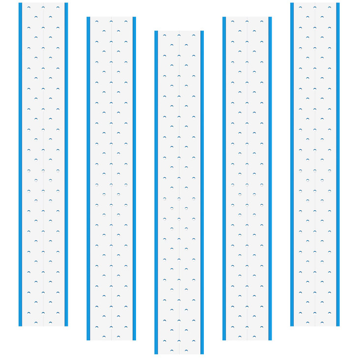 Joez Wonderful 5 Sheets Double-Sided Wig Tape with Hole, Waterproof Toupee Tape for Lace Wigs, Breathability Lace Glue Adhesive Tape for Hair Pieces