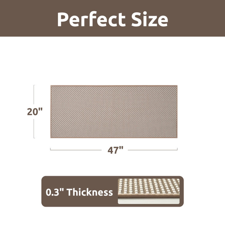 AMOAMI Kitchen Mats for Floor, Kitchen Rugs Non Slip Machine Washable, Kitchen Runner Rugs Non Skid Super Absorbent Dirt Resist in Front of Sink Stan