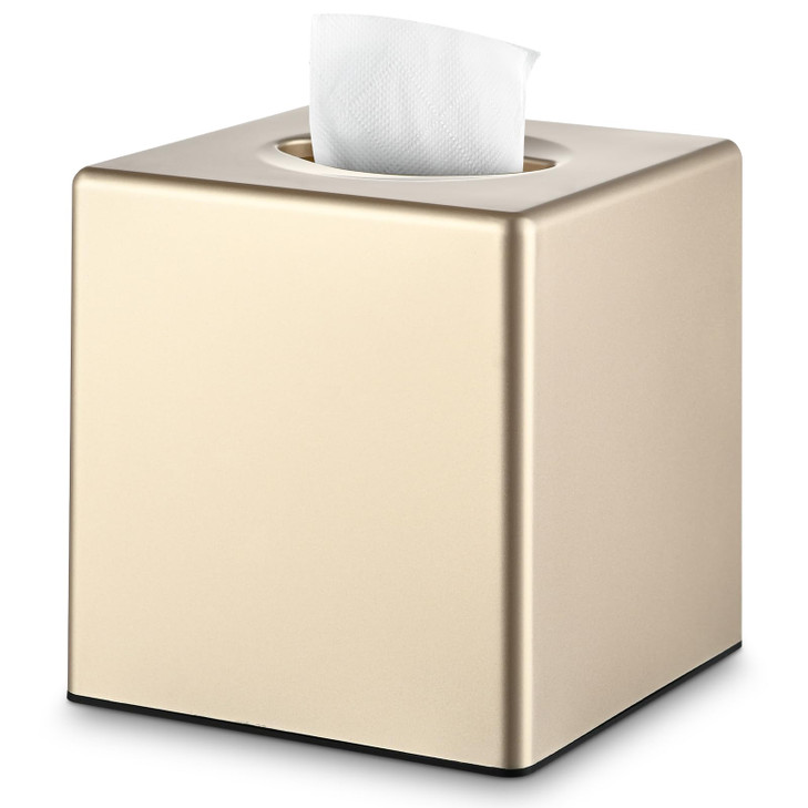 Y-in Hand Tissue Box Cover, Decorative Square Facial Storage Tissue Box Holder, Home Accessories for Bathroom Vanity Countertops, Dressers, Night Sta