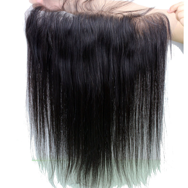 Dreambeauty Brazilian Virgin Hair Lace Frontal 13x6 Silk Straight Lace Frontal Closure Ear To Ear Full Lace Frontal and Closures With Baby Hair 18inc