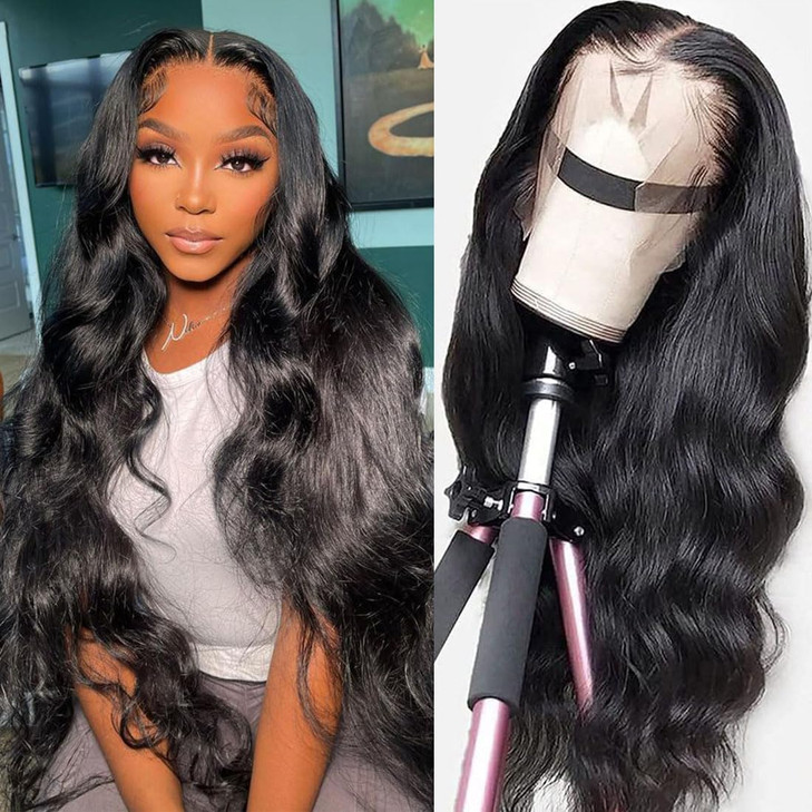 GOMOST Body Wave Lace Front Wigs Human Hair Pre Plucked 180 Density 13x4 HD Lace Frontal Wigs for Black Women Glueless Wigs Brazilian Virgin Human Ha