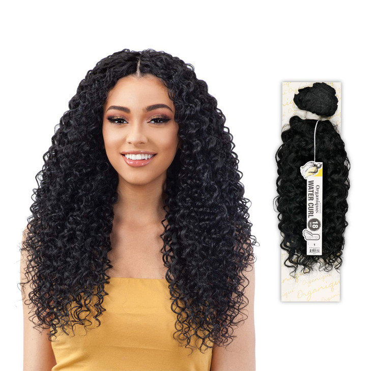 Organique Mastermix Synthetic Weave - WATER CURL 18" (1 Jet Black)