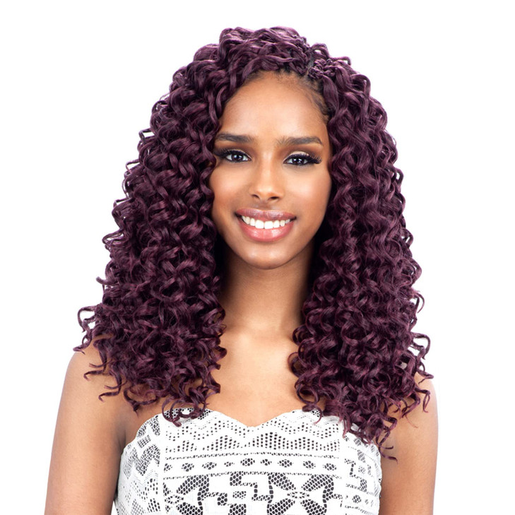 GOGO CURL 12 (1B Off Black) - Freetress Synthetic Braid Crochet Bulk Braiding Hair