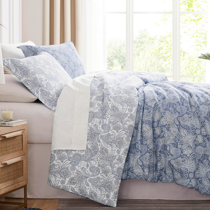 Southshore Fine Living, Inc. Oversized Floral Duvet Cover King Size Pattern Set, Reversible Flower California King Duvet Cover, Hotel Quality Bedding