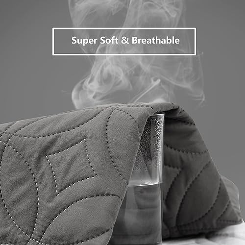 FELTYBED Waterproof Queen Size Mattress Protector, 3D Air Fabric Soft Breathable Bed Cover, Mattress Cover Fitted 6"-15" Deep Pocket, Noiseless Washa