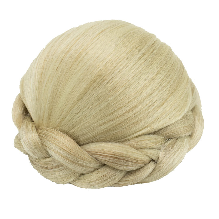 IMISSU Small Size Braided Chignon Dancer Hair Cover Donut Hairpieces Scrunchies Hair Bun Wig Updo Wedding Party for Women (M5 Dirty Blonde)