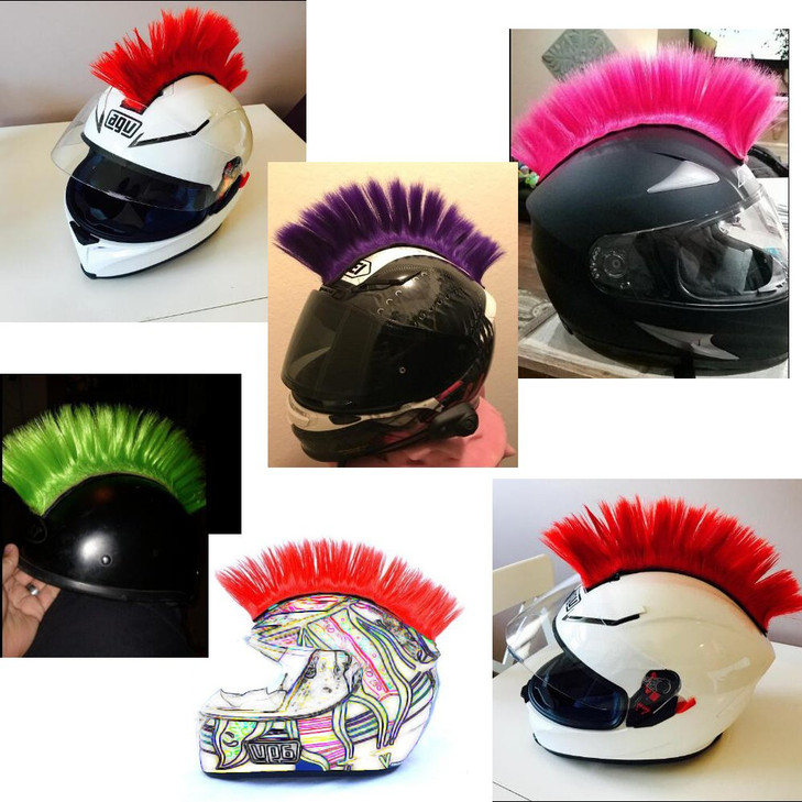 Namecute Skinhead Pink Wig Punk Helmet Mohawk Wig Costumes Hairpiece