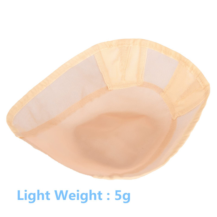 Askuang Toupee Cap Mono Top Lace Bases with Thin Skin Breathable Wig Cap for Making Wigs Skin Color DIY Base Foundation for Hair Topper Crown Extensi