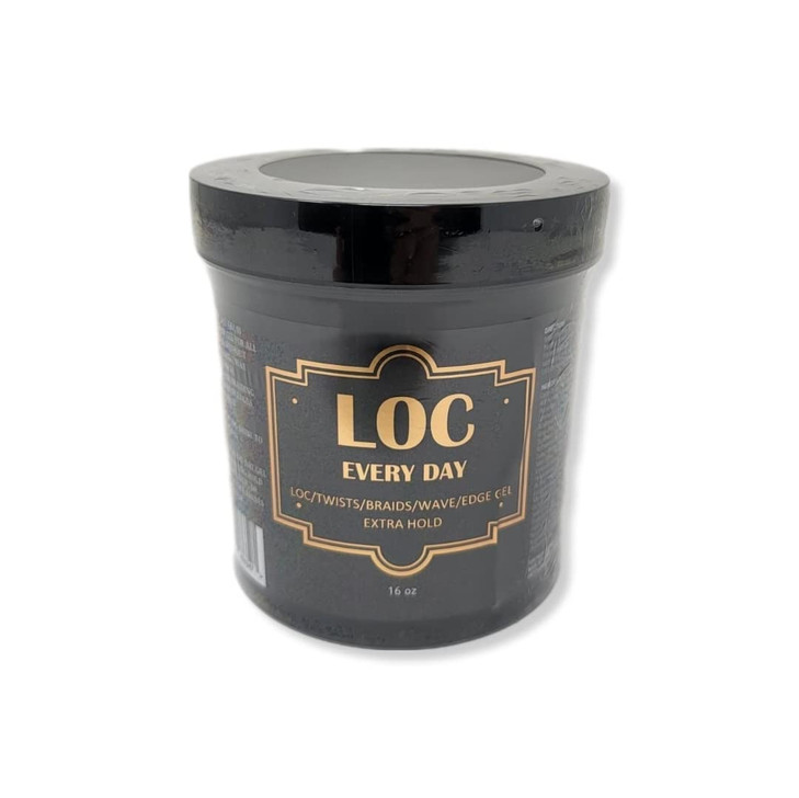 LOC EVERY DAY Braid Gel | Extreme Hold 16OZ | Smooths & Tames Frizz | lock and Twist | Cornrows Gel | No Flaking or Drying | High Shine long lasting