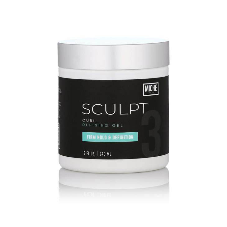 Miche Sculpt Curl Defining Gel  Alcohol-Free Curl Sculpting Gel for Medium Hold, Shine, and Definition  Enriched with Organic Aloe Vera & Bamboo Ex