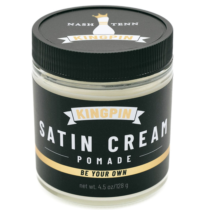 Satin Cream Hair Wax for Smooth Styling - Medium Hold & Natural Finish - Lightweight, Non-Greasy Hair Pomade for Men, All-Day Control & Texture - 4.5