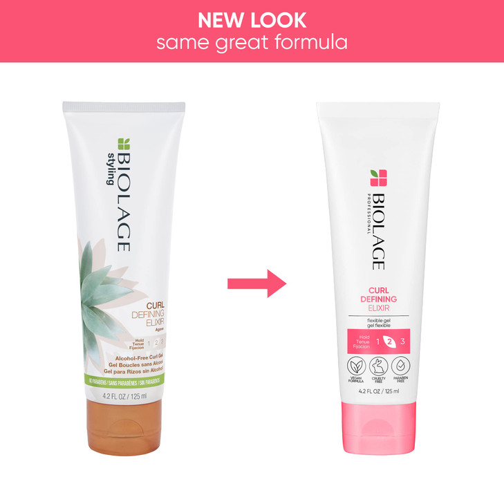 Biolage Styling Curl Defining Elixir - For Frizzy Hair, Natural Movement & Shine Without Stiffness, Paraben-Free, 4.2 Fl Oz