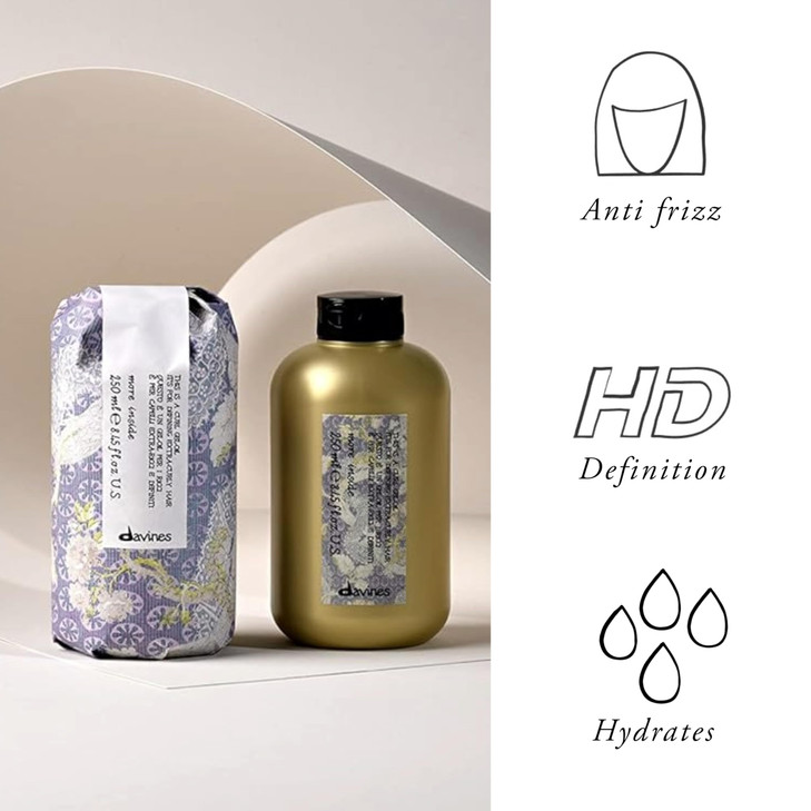 Davines This Is A Curl Gel Oil, Medium Hold Moisture & Definition - Transformative Gel-to-Oil for Curls - Hydrates & Separates for Natural Bounce, 8.