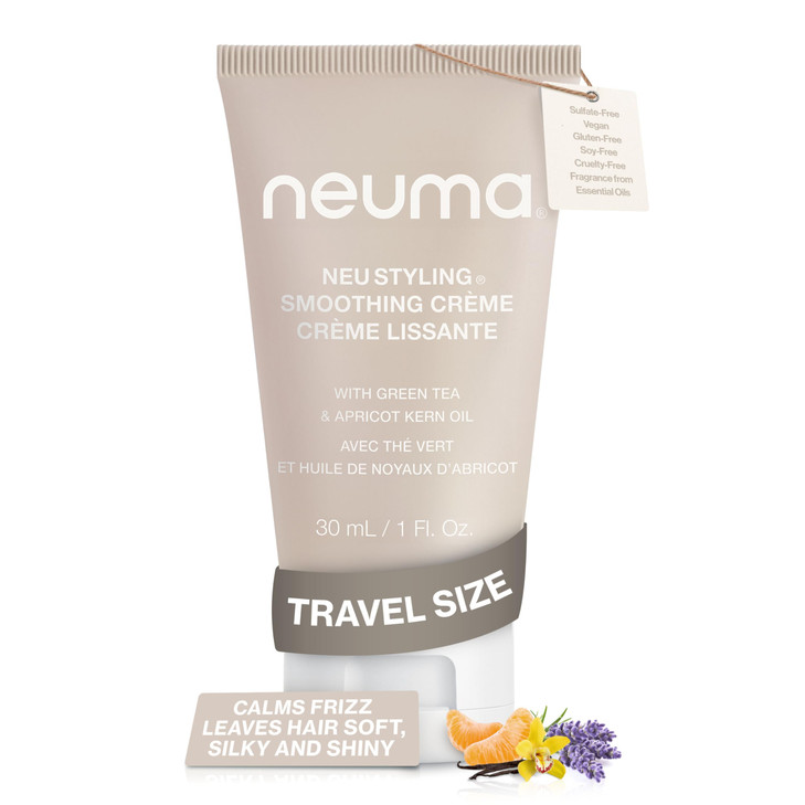 Neuma Neu Styling Smoothing Crème 1 Fl. Oz. Anti-Frizz Styling Cream with Lavender, Mandarin & Vanilla Scent, Travel Size Hair Smoothing Cream