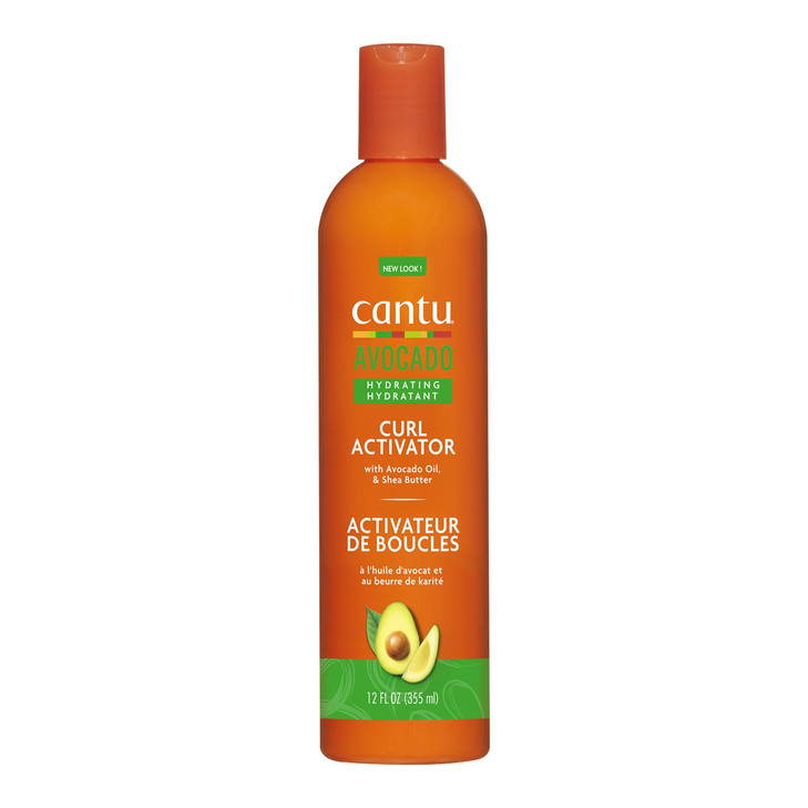 Cantu Avocado Hydrating Curl Activator Cream, Silicone-Free, 12 Ounce