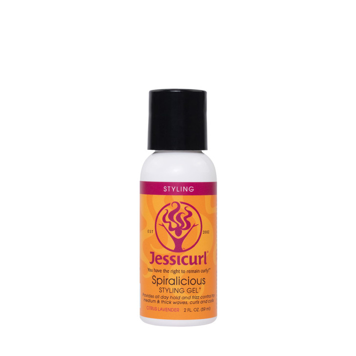 Jessicurl Spiralicious Gel, Citrus Lavender, 2 Fl oz. - Curl Defining, Frizz Control for All Hair Types