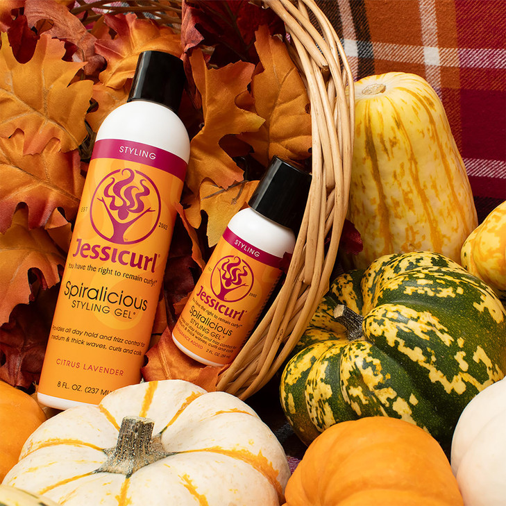 Jessicurl Spiralicious Gel, Citrus Lavender, 2 Fl oz. - Curl Defining, Frizz Control for All Hair Types