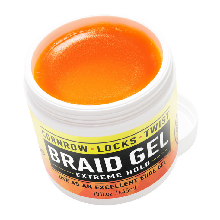AllDay Locks Braid Gel Extreme Hold - Braiding Gel for Cornrows, Locks, & Twisting, Moisturizing Edge Control for Women & Men, Natural Formula for Ex