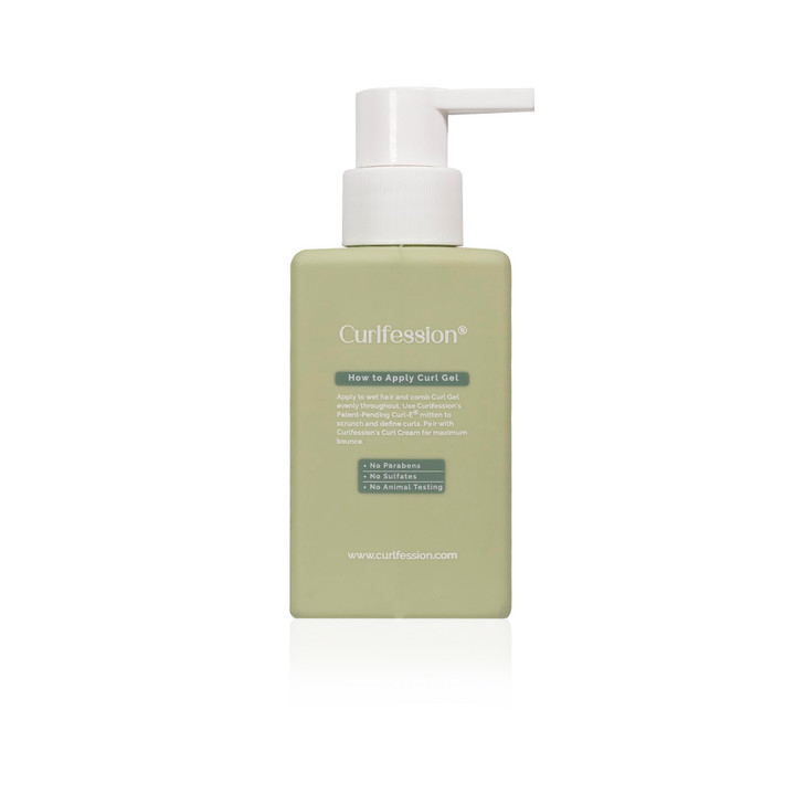 CURLFESSION® Curl Gel for Curly Hair Defines and Moisturizes Curls And Waves Controls Frizz- 8 Fl. Oz.